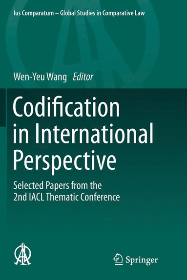 bokomslag Codification in International Perspective