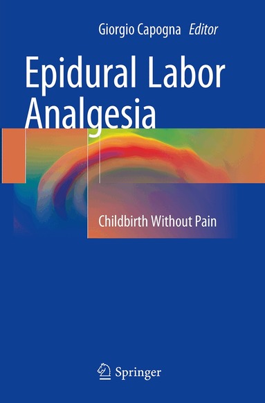 Giorgio Capogna - Epidural Labor Analgesia, Häftad