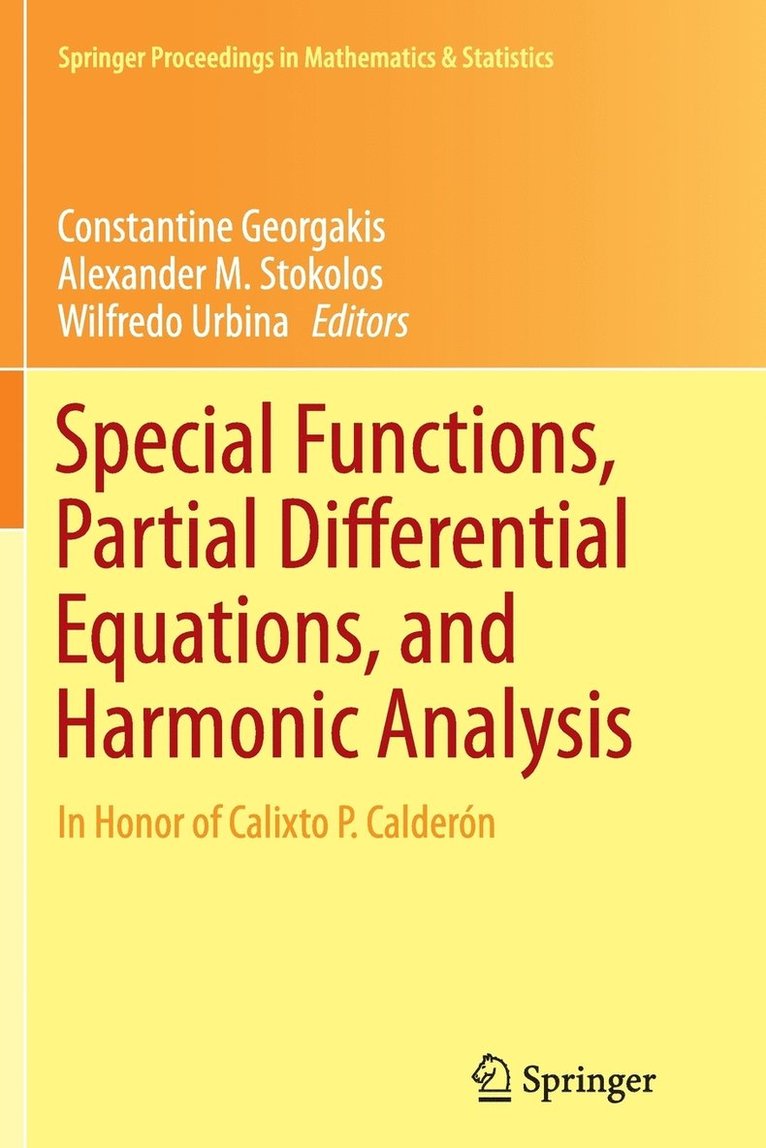 Special Functions, Partial Differential Equations, and Harmonic Analysis 1