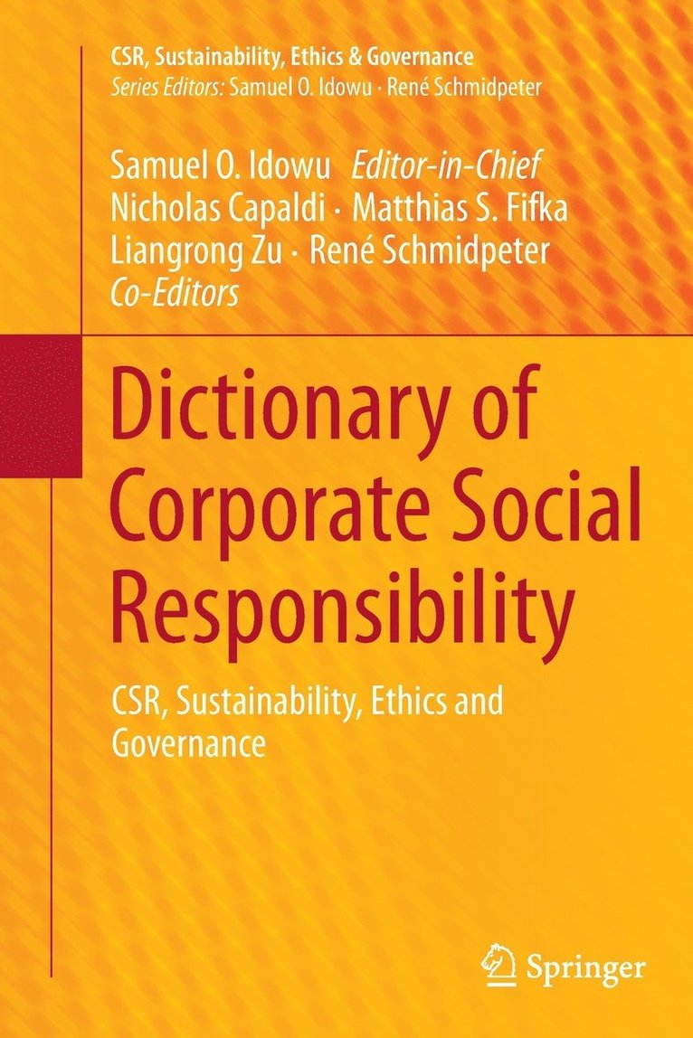 Dictionary of Corporate Social Responsibility 1