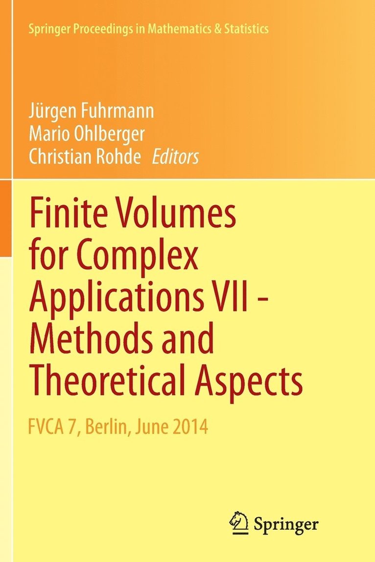 Finite Volumes for Complex Applications VII-Methods and Theoretical Aspects 1