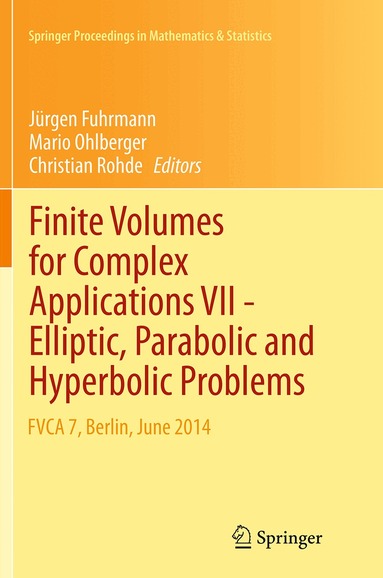 Jürgen Fuhrmann, Mario Ohlberger, Christian Rohde - Finite Volumes for Complex Applications VII-Elliptic, Parabolic and Hyperbolic Problems, Häftad