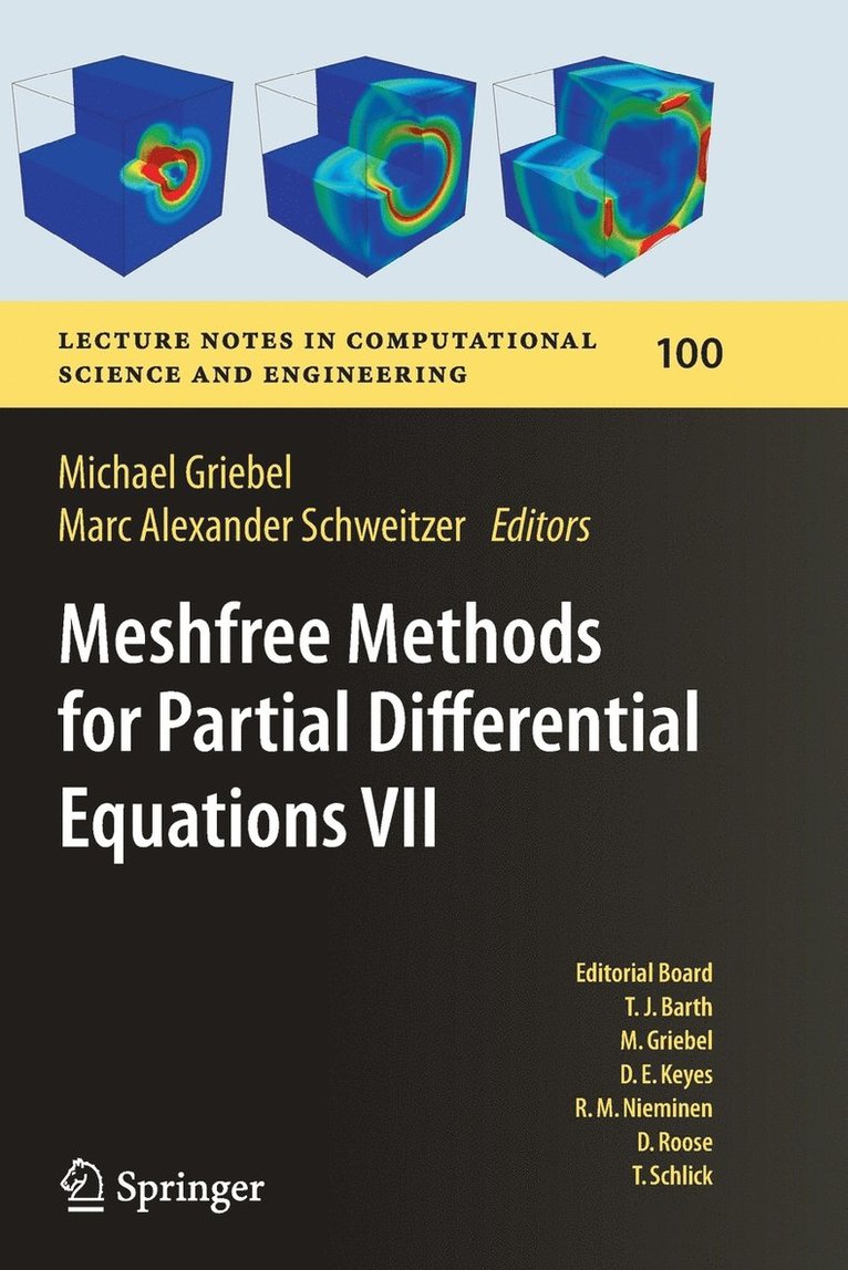 Michael Griebel, Marc Alexander Schweitzer - Meshfree Methods for Partial Differential Equations VII, Häftad