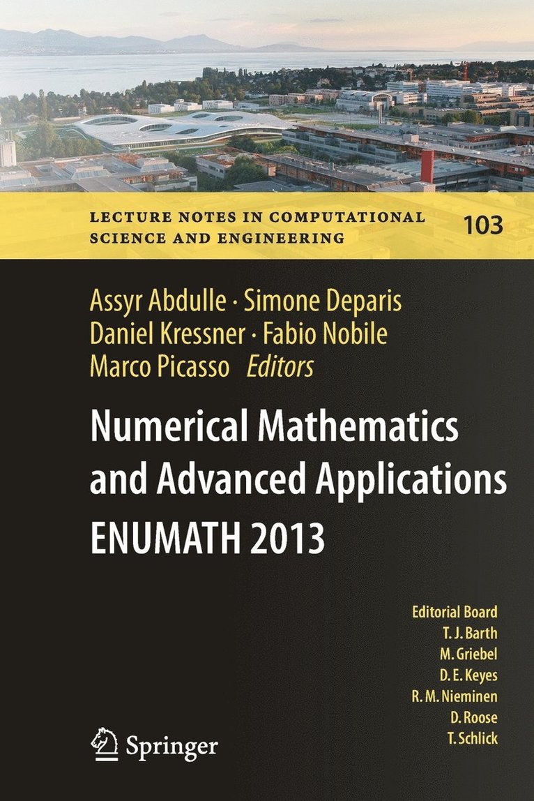Assyr Abdulle, Simone Deparis, Daniel Kressner, Fabio Nobile, Marco Picasso - Numerical Mathematics and Advanced  Applications - ENUMATH 2013, Häftad