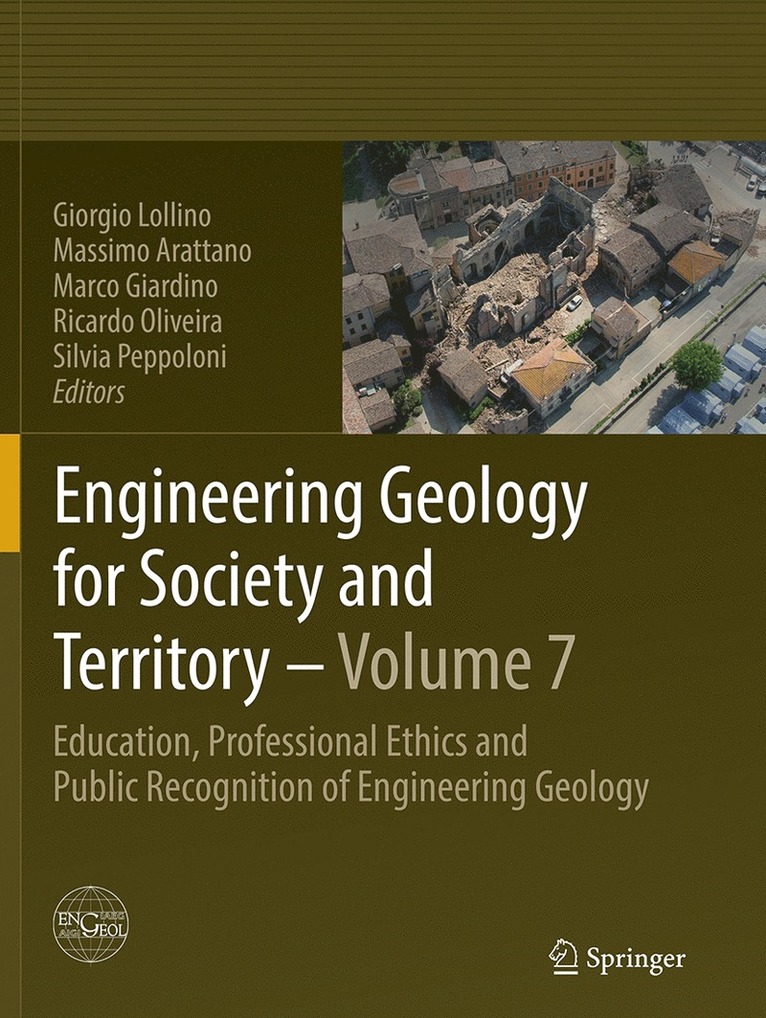 Giorgio Lollino, Massimo Arattano, Marco Giardino, Ricardo Oliveira, Silvia Peppoloni - Engineering Geology for Society and Territory - Volume 7, Häftad