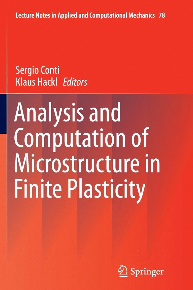 Analysis and Computation of Microstructure in Finite Plasticity 1