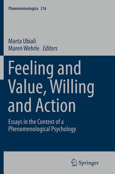 Marta Ubiali, Maren Wehrle - Feeling and Value, Willing and Action, Häftad