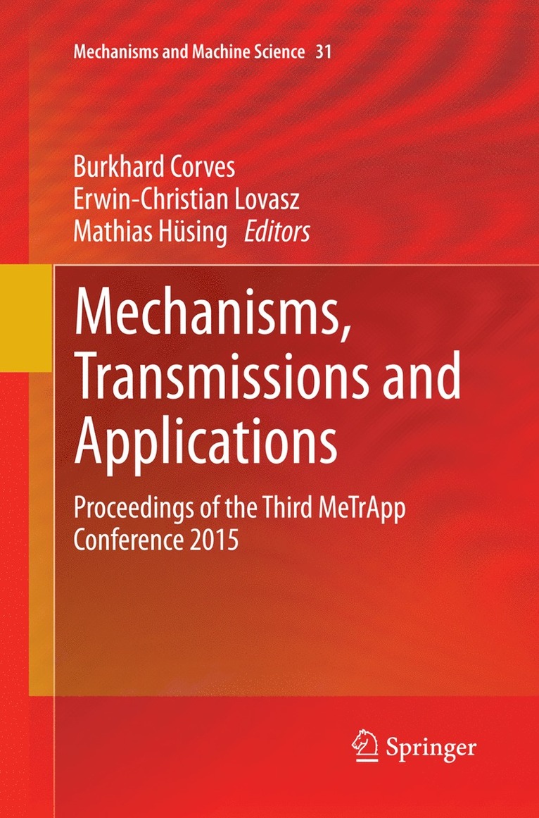 Mechanisms, Transmissions and Applications 1