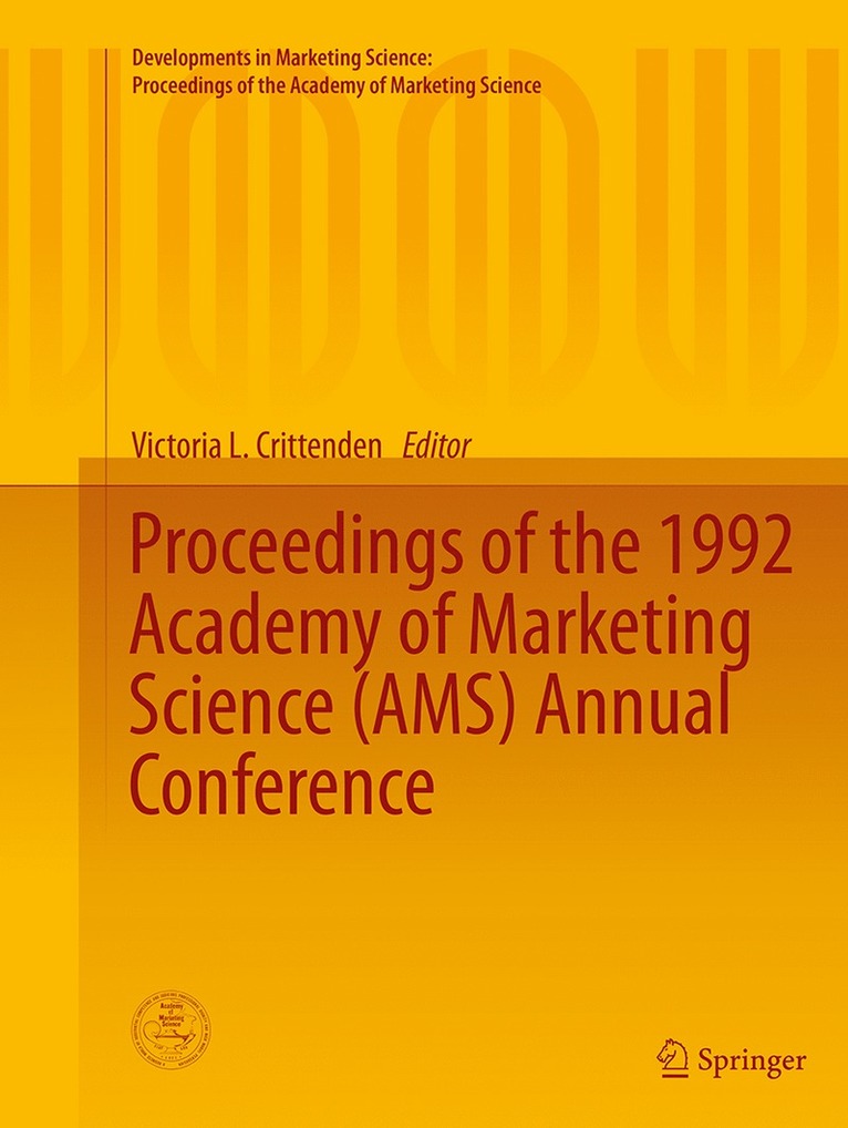 Victoria L. Crittenden - Proceedings of the 1992 Academy of Marketing Science (AMS) Annual Conference, Häftad