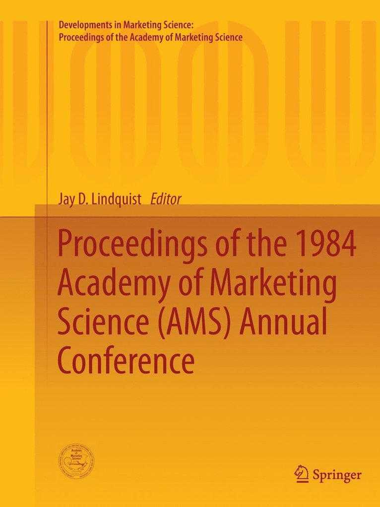 Proceedings of the 1984 Academy of Marketing Science (AMS) Annual Conference 1