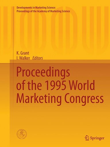 bokomslag Proceedings of the 1995 World Marketing Congress