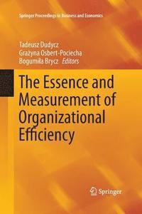 bokomslag The Essence and Measurement of Organizational Efficiency