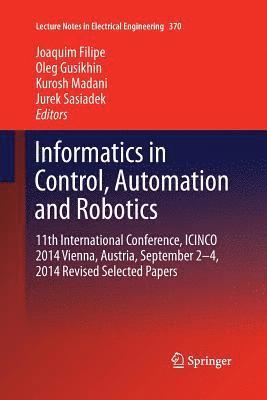 bokomslag Informatics in Control, Automation and Robotics