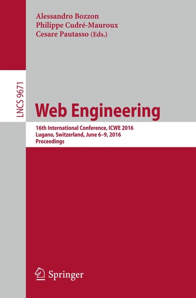 Alessandro Bozzon, Philippe Cudré-Mauroux, Cesare Pautasso - Web Engineering, Häftad