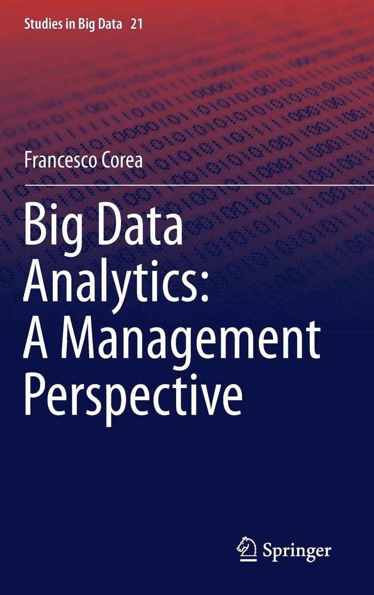 Francesco Corea - Big Data Analytics: A Management Perspective, Inbunden