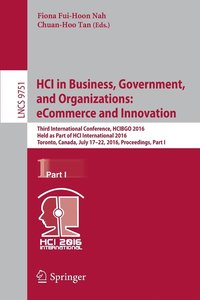 bokomslag HCI in Business, Government, and Organizations: eCommerce and Innovation