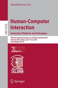 bokomslag Human-Computer Interaction. Interaction Platforms and Techniques