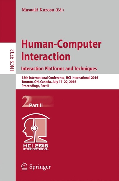 bokomslag Human-Computer Interaction. Interaction Platforms and Techniques