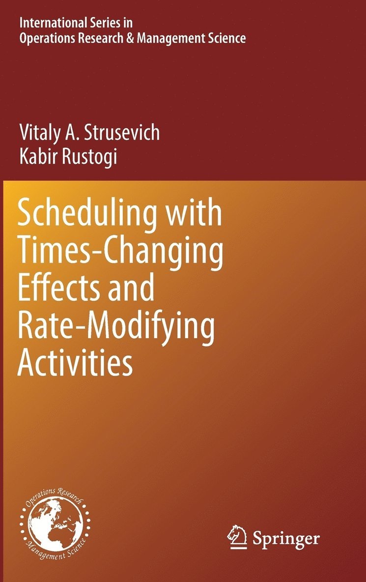 Scheduling with Time-Changing Effects and Rate-Modifying Activities 1