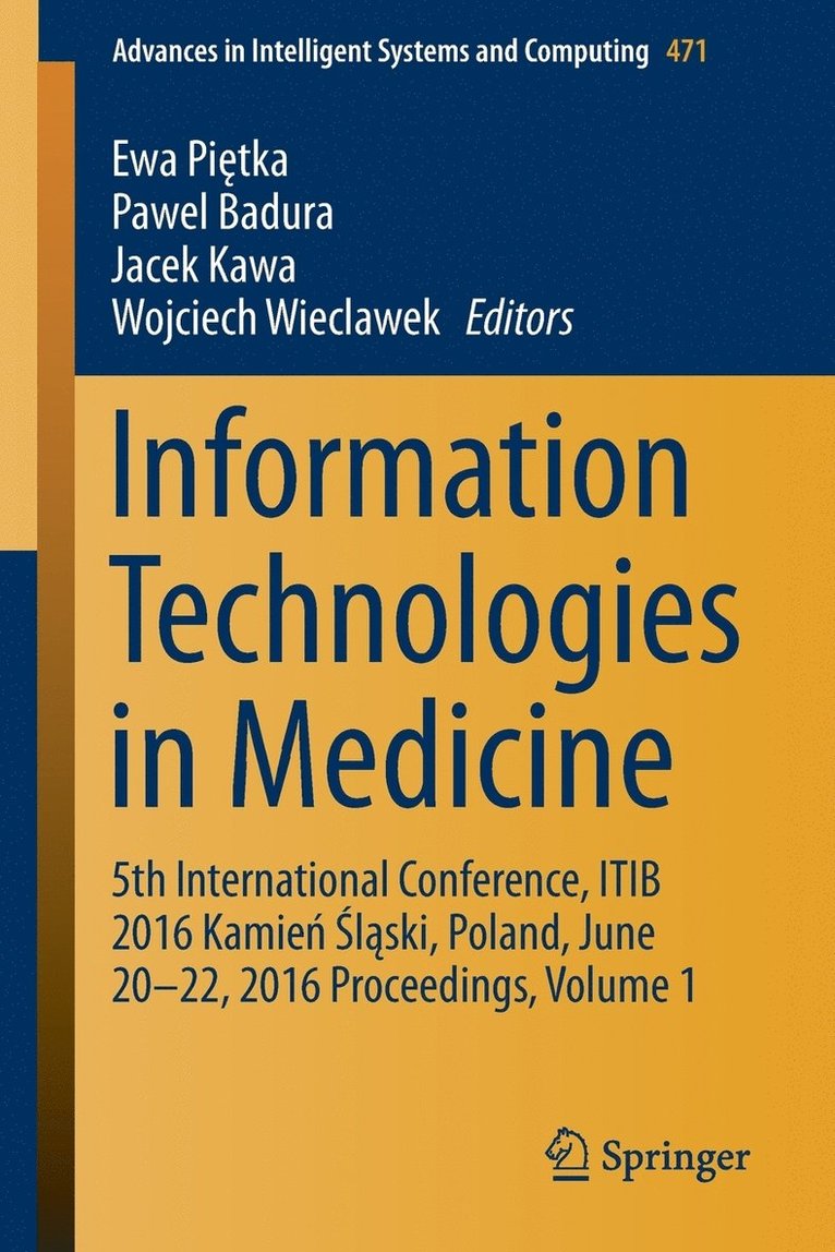 Information Technologies in Medicine 1
