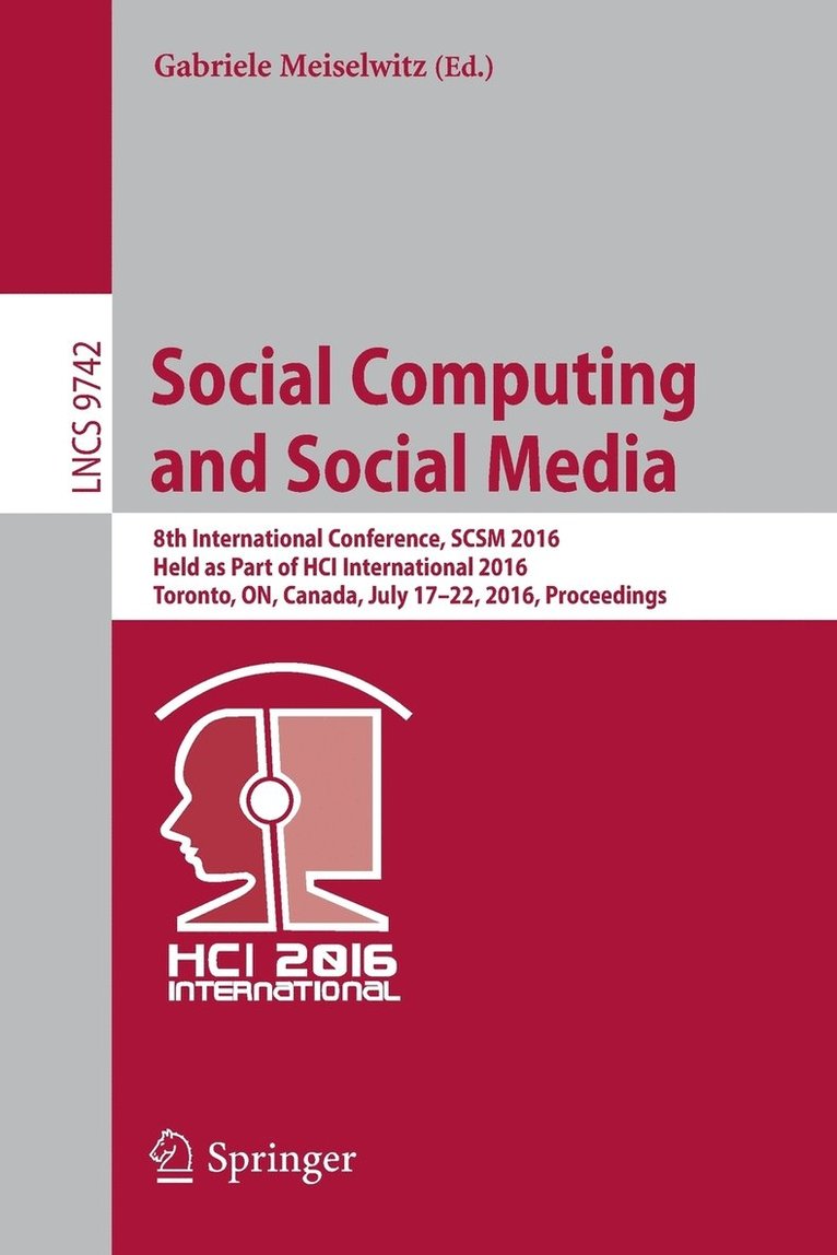 Social Computing and Social Media 1