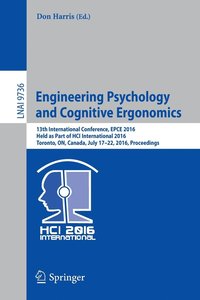 bokomslag Engineering Psychology and Cognitive Ergonomics