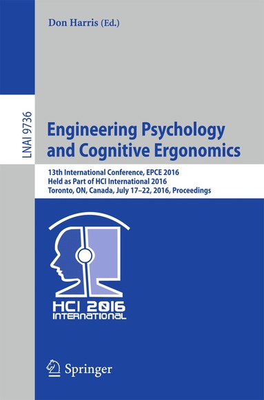 Don Harris - Engineering Psychology and Cognitive Ergonomics, Häftad