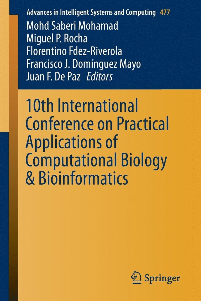 10th International Conference on Practical Applications of Computational Biology & Bioinformatics 1