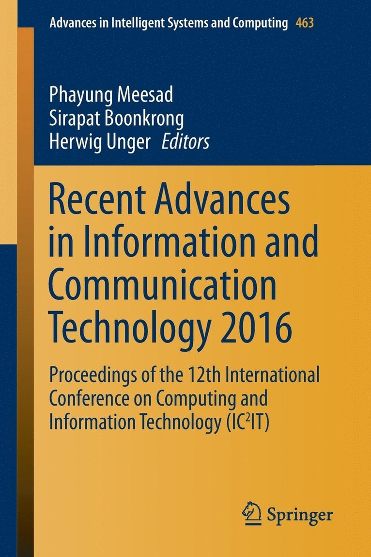 Recent Advances in Information and Communication Technology 2016 1