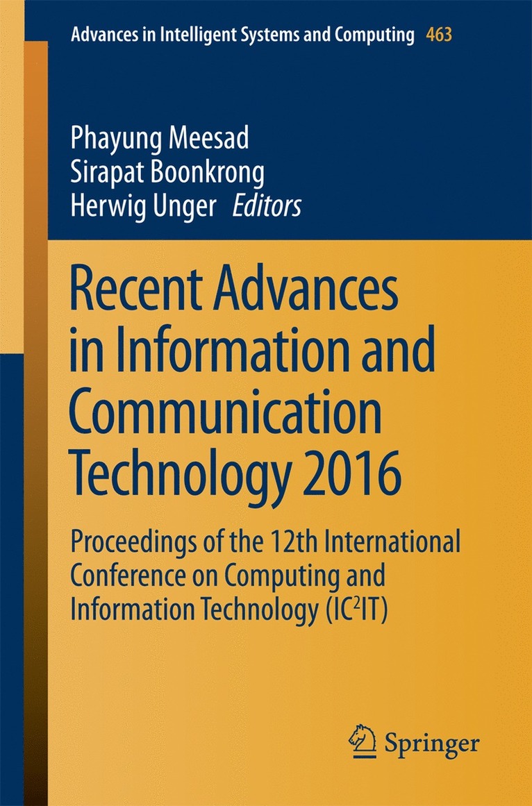 Recent Advances in Information and Communication Technology 2016 1