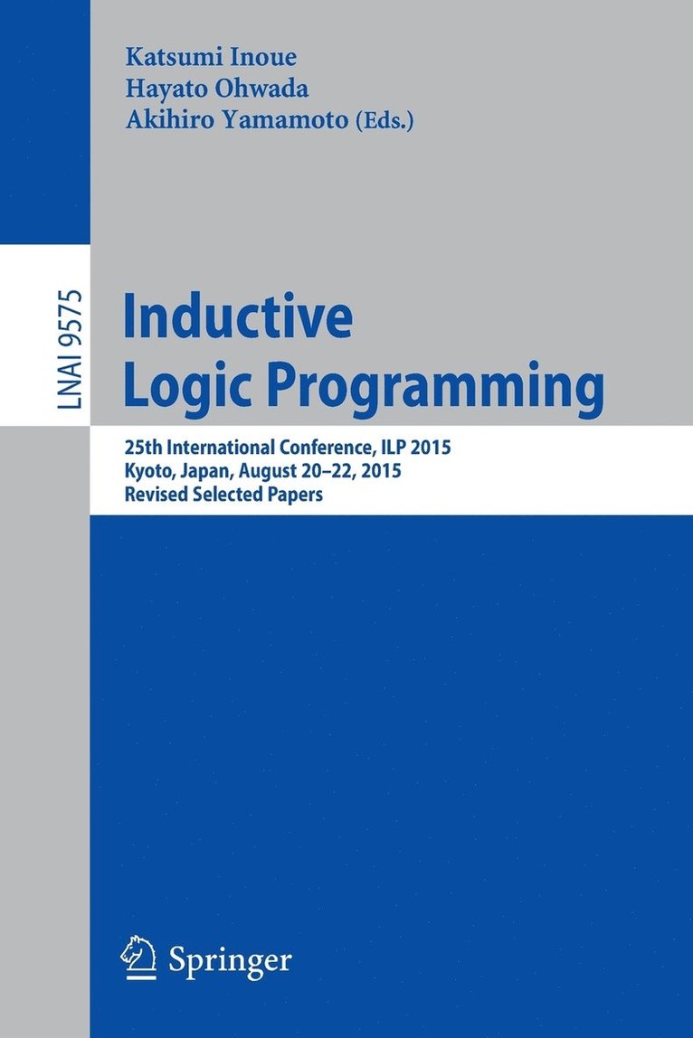 Inductive Logic Programming 1