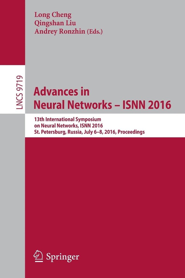 Advances in Neural Networks  ISNN 2016 1