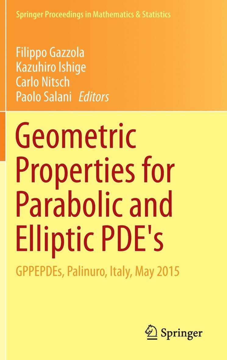 Geometric Properties for Parabolic and Elliptic PDE's 1
