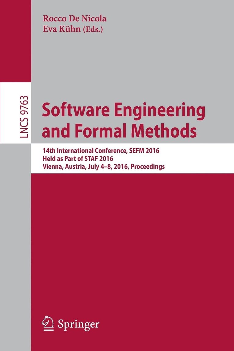 Software Engineering and Formal Methods 1