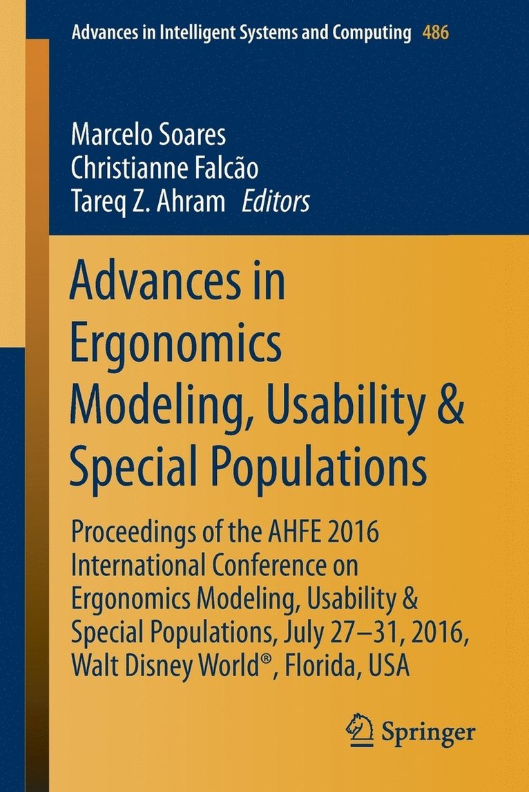 Advances in Ergonomics Modeling, Usability & Special Populations 1