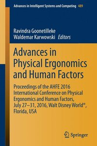 bokomslag Advances in Physical Ergonomics and Human Factors
