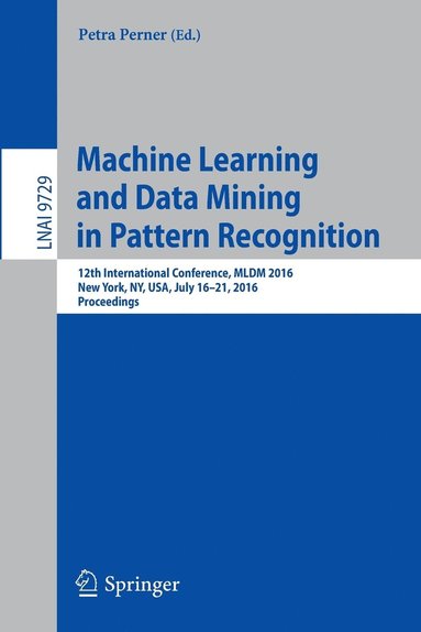 bokomslag Machine Learning and Data Mining in Pattern Recognition