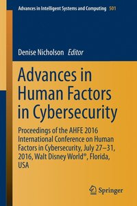 bokomslag Advances in Human Factors in Cybersecurity