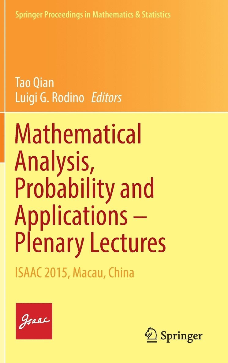 Mathematical Analysis, Probability and Applications  Plenary Lectures 1