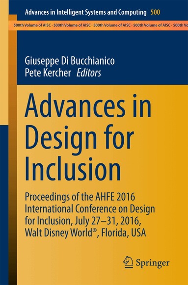 Giuseppe Di Bucchianico, Pete Kercher - Advances in Design for Inclusion, Häftad