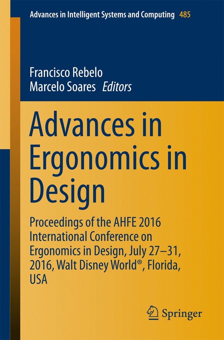 Francisco Rebelo, Marcelo Soares - Advances in Ergonomics in Design, Häftad