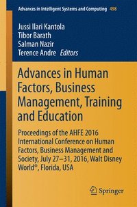 bokomslag Advances in Human Factors, Business Management, Training and Education