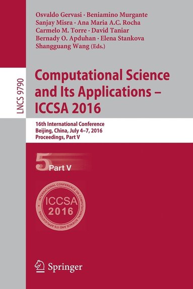 bokomslag Computational Science and Its Applications  ICCSA 2016