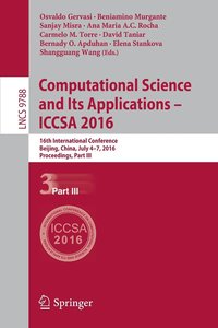 bokomslag Computational Science and Its Applications - ICCSA 2016