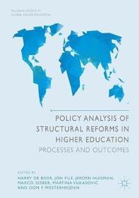 bokomslag Policy Analysis of Structural Reforms in Higher Education