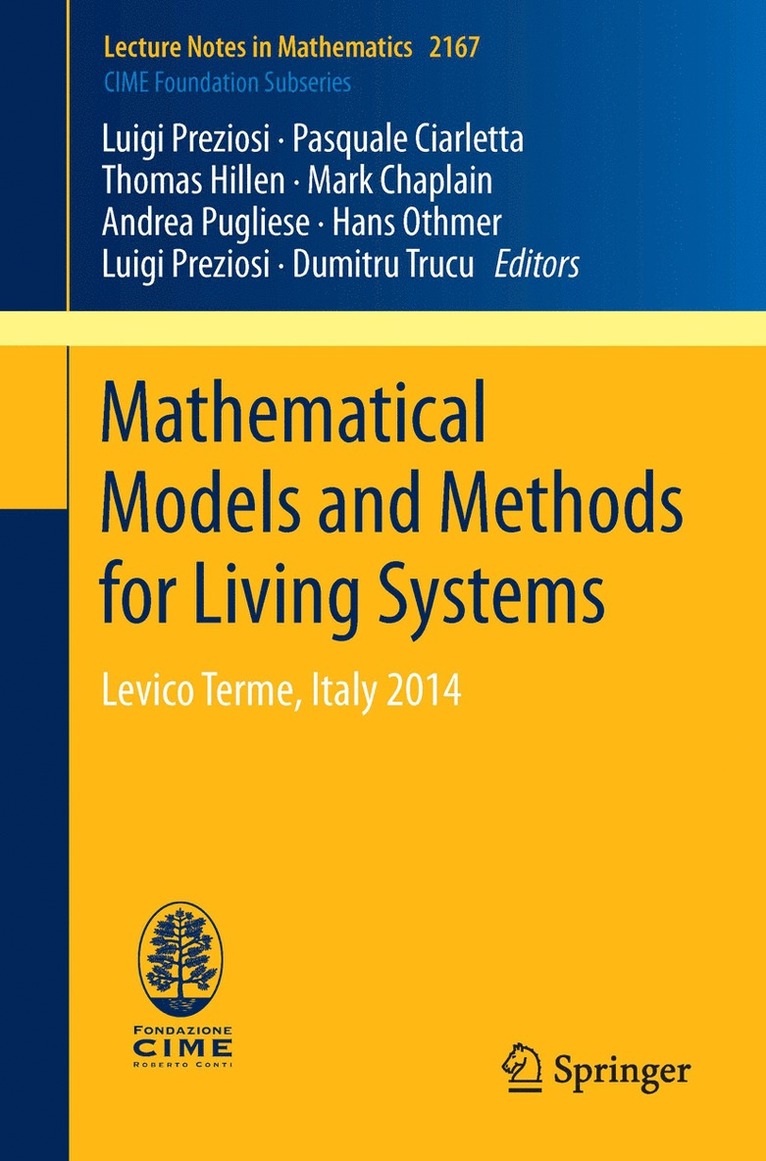 Mathematical Models and Methods for Living Systems 1