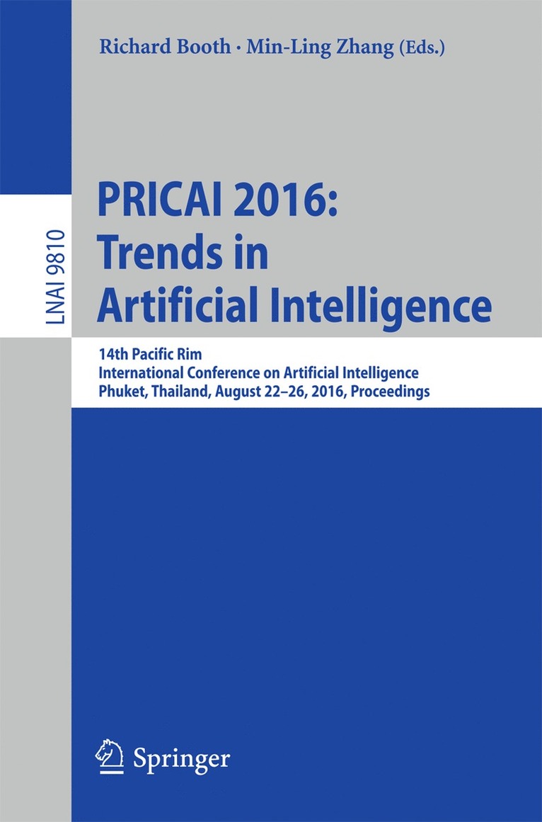 Richard Booth, Min-Ling Zhang - PRICAI 2016: Trends in Artificial Intelligence, Häftad