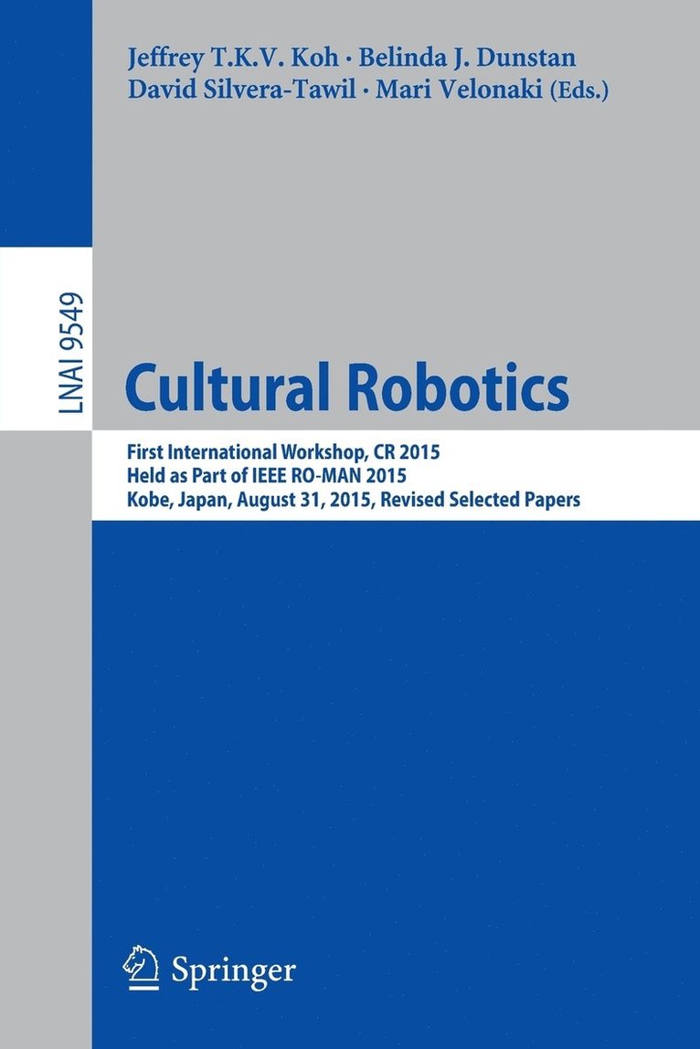 Cultural Robotics 1