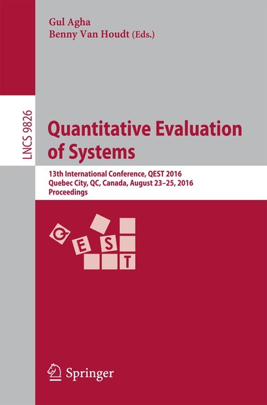 Gul Agha, Benny Van Houdt - Quantitative Evaluation of Systems, Häftad