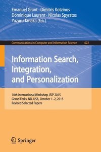 bokomslag Information Search, Integration, and Personalization